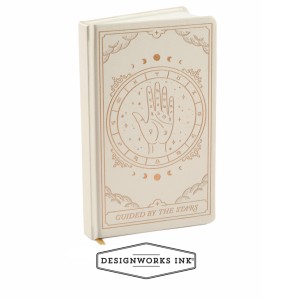JB85-2214EU Bookcloth hardcover journal off white - zodiac